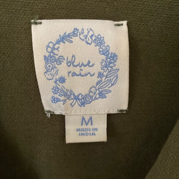 Francesca Olive Green Embroidery Long sleeve Shirt - Picture 6 of 12